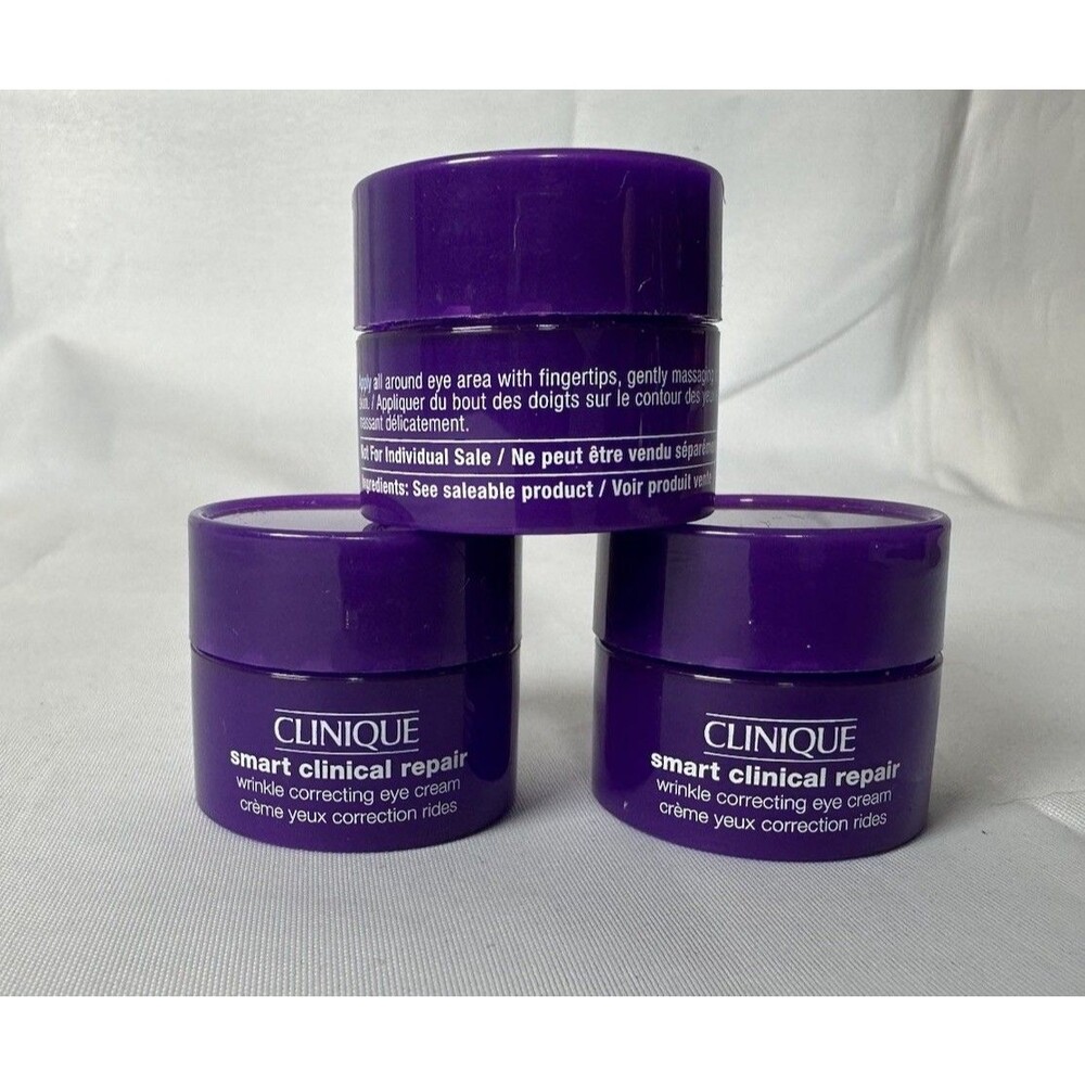 3 Clinique Smart Clinical Repair Wrinkle Correcting Eye Cream 5ml = 0.5 Oz/15ml - Picture 2 of 3